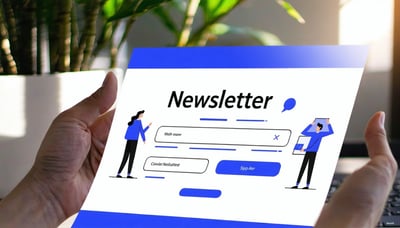 Newsletter signup illustration